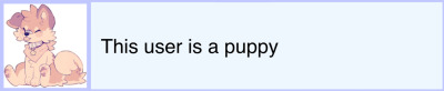 This user is a puppy